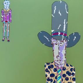 acrylic painting by John McCabe titled Wait Right Here