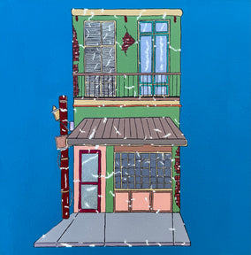 Original art for sale at UGallery.com | Wazoo Records by John McCabe | $525 | acrylic painting | 12' h x 12' w