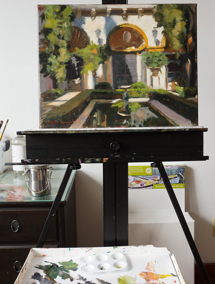 Courtyard in Seville by Jonelle Summerfield |  Context View of Artwork 