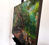 Original art for sale at UGallery.com | Green Hollow at Blue Spruce by Jonelle Summerfield | $1,275 | oil painting | 24' h x 30' w | thumbnail 2