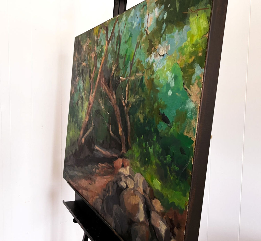 Green Hollow at Blue Spruce by Jonelle Summerfield |  Side View of Artwork 