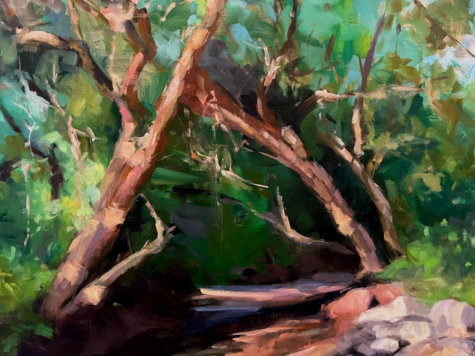 Green Hollow at Blue Spruce by Jonelle Summerfield |   Closeup View of Artwork 