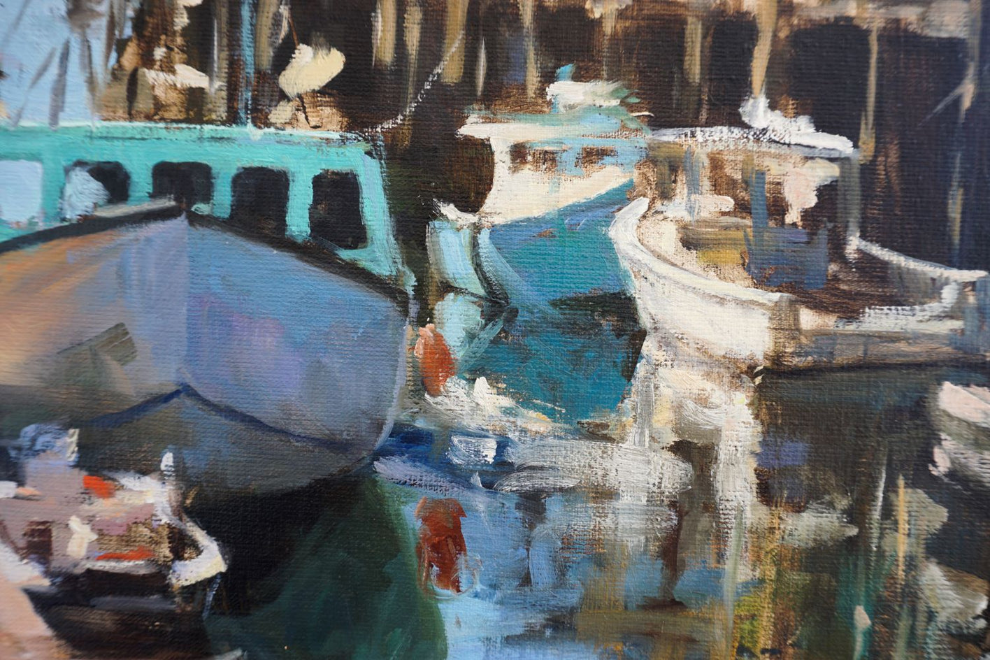 Old Port by Jonelle Summerfield |  Closeup View of Artwork 