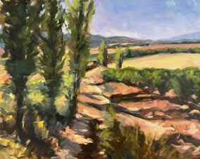 Original art for sale at UGallery.com | On the Camino de Santiago by Jonelle Summerfield | $1,000 | oil painting | 16' h x 20' w