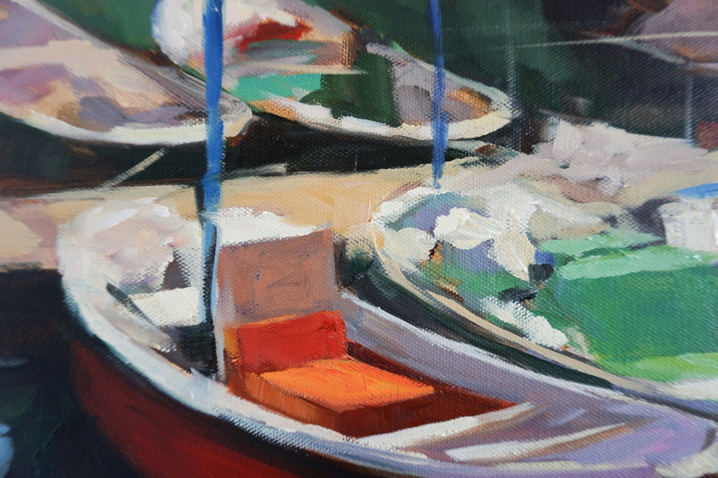 San Sebastian Marina II by Jonelle Summerfield |  Closeup View of Artwork 