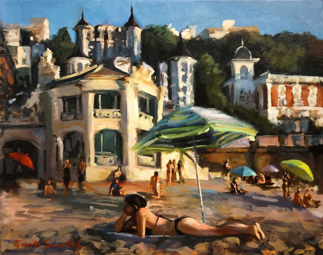 Sunbathing in San Sebastian by Jonelle Summerfield |  Artwork Main Image 