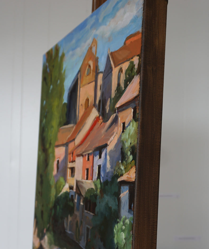 View of Estella, Spain by Jonelle Summerfield |  Side View of Artwork 