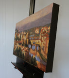 Original art for sale at UGallery.com | View of Florence by Jonelle Summerfield | $975 | oil painting | 15' h x 30' w | thumbnail 2