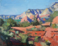 Original art for sale at UGallery.com | View of Sedona II by Jonelle Summerfield | $525 | oil painting | 8' h x 10' w | thumbnail 1