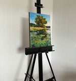 Original art for sale at UGallery.com | View of Water Lily Pads by Jonelle Summerfield | $1,100 | oil painting | 20' h x 16' w | thumbnail 3