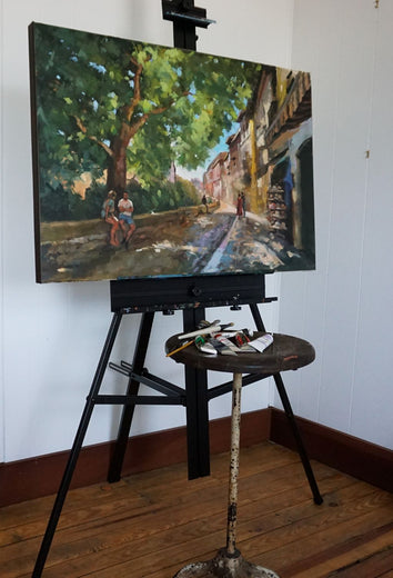 Walkway in Granada by Jonelle Summerfield |  Context View of Artwork 