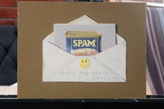 Original art for sale at UGallery.com | Spam by Jose H. Alvarenga | $700 | oil painting | 9' h x 12' w | thumbnail 3