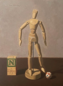oil painting by Jose H. Alvarenga titled The Crack 2