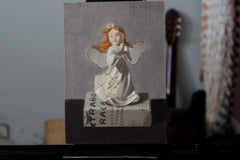 Original art for sale at UGallery.com | The Gift by Jose H. Alvarenga | $425 | oil painting | 7' h x 5' w | thumbnail 3
