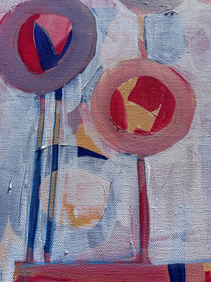 Birthday Cake by Joyanna Margo |  Closeup View of Artwork 