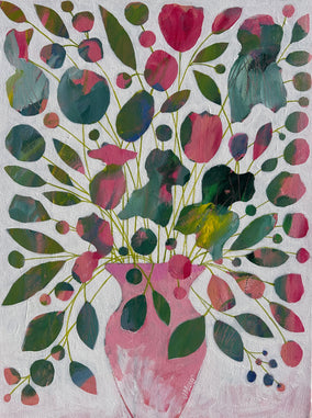 Original art for sale at UGallery.com | Dear Diary by Joyanna Margo | $700 | acrylic painting | 24' h x 18' w