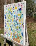 Original art for sale at UGallery.com | Golden Egg by Joyanna Margo | $550 | acrylic painting | 20' h x 16' w | thumbnail 2