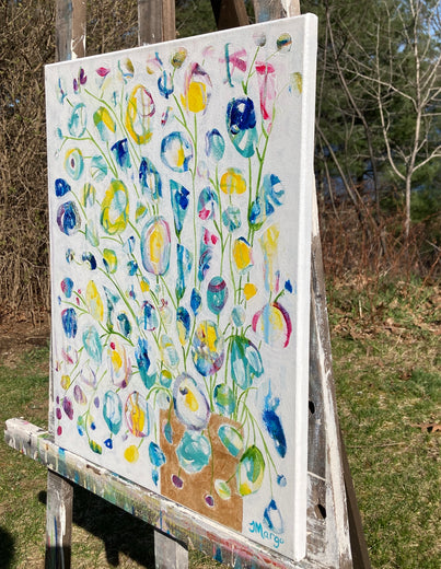 Golden Egg by Joyanna Margo |  Side View of Artwork 