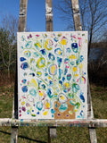Original art for sale at UGallery.com | Golden Egg by Joyanna Margo | $550 | acrylic painting | 20' h x 16' w | thumbnail 3
