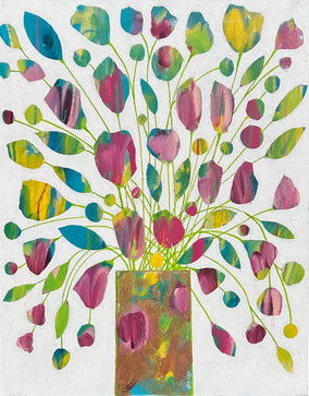 Original art for sale at UGallery.com | Marsh Girl by Joyanna Margo | $550 | acrylic painting | 20' h x 16' w