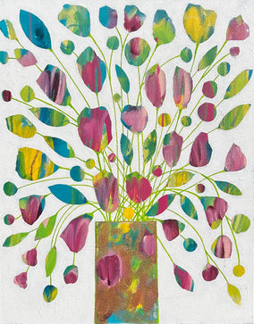 Original art for sale at UGallery.com | Marsh Girl by Joyanna Margo | $550 | acrylic painting | 20' h x 16' w