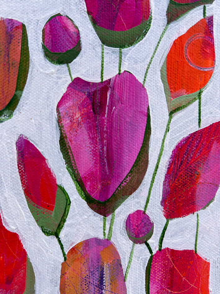Pretty in Pink by Joyanna Margo |  Closeup View of Artwork 