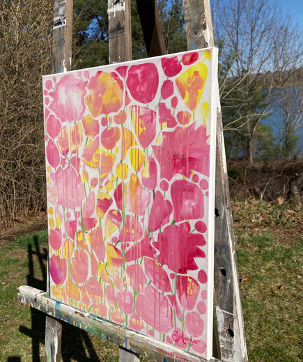 Rain on My Parade by Joyanna Margo |  Side View of Artwork 