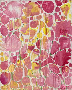 Original art for sale at UGallery.com | Rain on My Parade by Joyanna Margo | $550 | acrylic painting | 20' h x 16' w