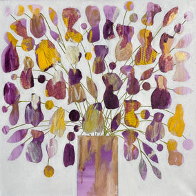 Original art for sale at UGallery.com | Queen Bee by Joyanna Margo | $950 | mixed media artwork | 24' h x 24' w