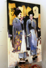 oil painting by Mary Pratt titled Joy