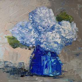oil painting by Judy Mackey titled Blue Reverie