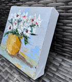 Original art for sale at UGallery.com | Daisy by Judy Mackey | $225 | oil painting | 6' h x 6' w | thumbnail 2