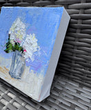 Original art for sale at UGallery.com | Duo by Judy Mackey | $225 | oil painting | 6' h x 6' w | thumbnail 2