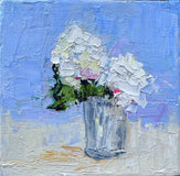 Original art for sale at UGallery.com | Duo by Judy Mackey | $225 | oil painting | 6' h x 6' w | thumbnail 1