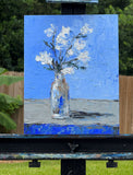 Original art for sale at UGallery.com | Feeling So Blue by Judy Mackey | $550 | oil painting | 14' h x 11' w | thumbnail 3