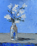 Original art for sale at UGallery.com | Feeling So Blue by Judy Mackey | $550 | oil painting | 14' h x 11' w | thumbnail 1