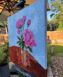 Original art for sale at UGallery.com | Momentary Silence by Judy Mackey | $1,400 | oil painting | 28' h x 28' w | thumbnail 2