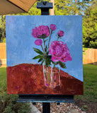 Original art for sale at UGallery.com | Momentary Silence by Judy Mackey | $1,400 | oil painting | 28' h x 28' w | thumbnail 3