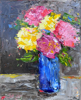 Original art for sale at UGallery.com | Quiet Time by Judy Mackey | $325 | oil painting | 10' h x 8' w