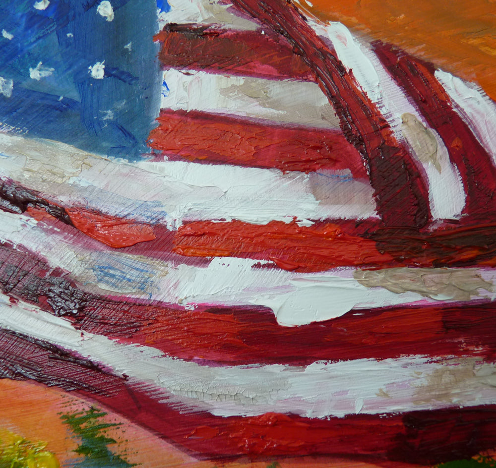 Sunset by Judy Mackey |  Closeup View of Artwork 