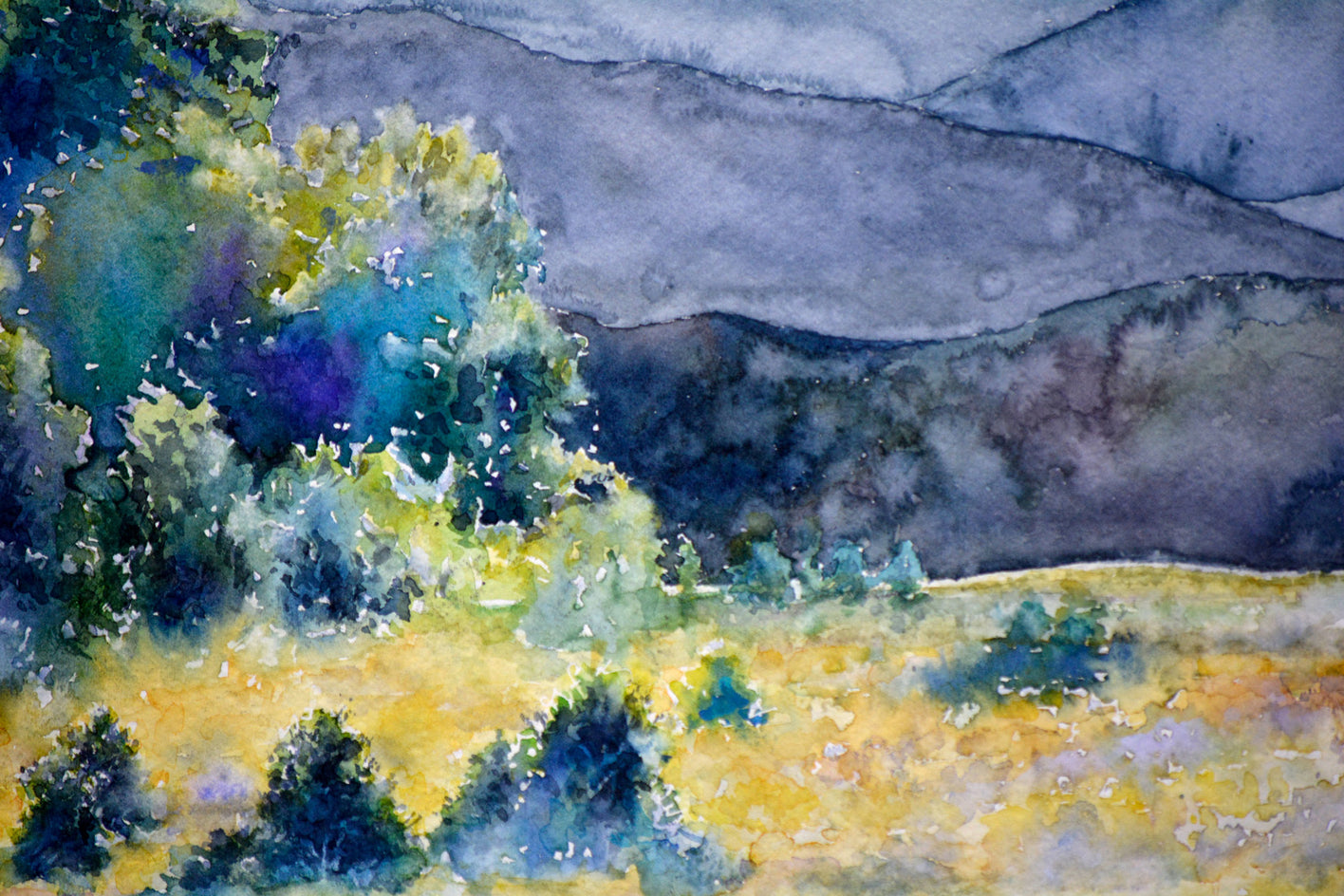 Cades Cove by Judy Mudd |  Closeup View of Artwork 