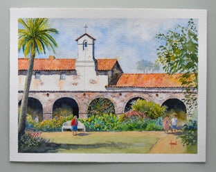 Capistrano Stroll by Judy Mudd |  Context View of Artwork 