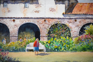 Capistrano Stroll by Judy Mudd |   Closeup View of Artwork 