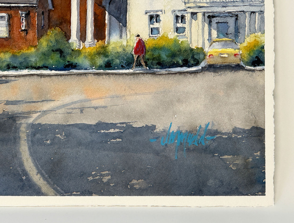 Gloucester City Hall by Judy Mudd |  Side View of Artwork 