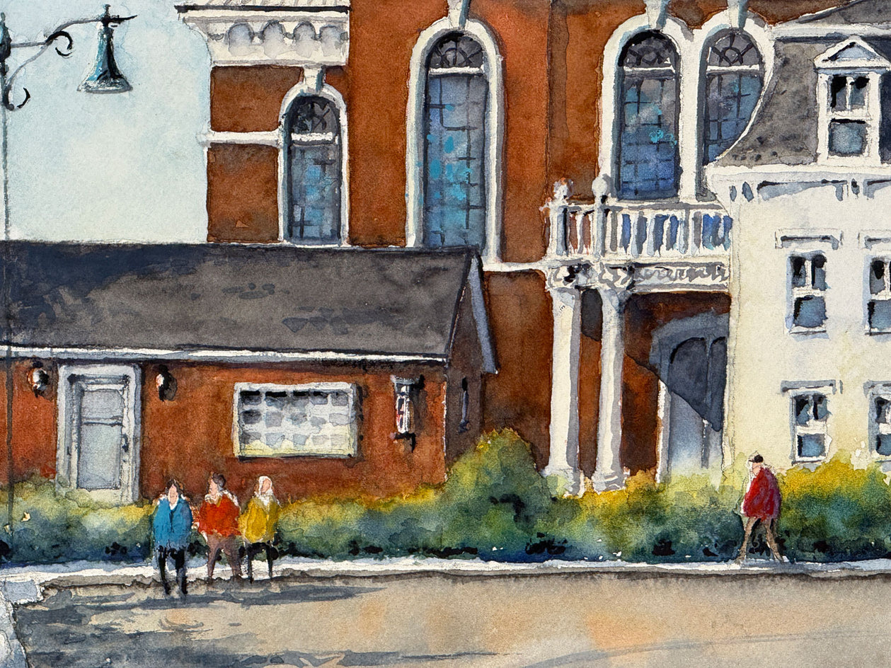 Gloucester City Hall by Judy Mudd |  Closeup View of Artwork 