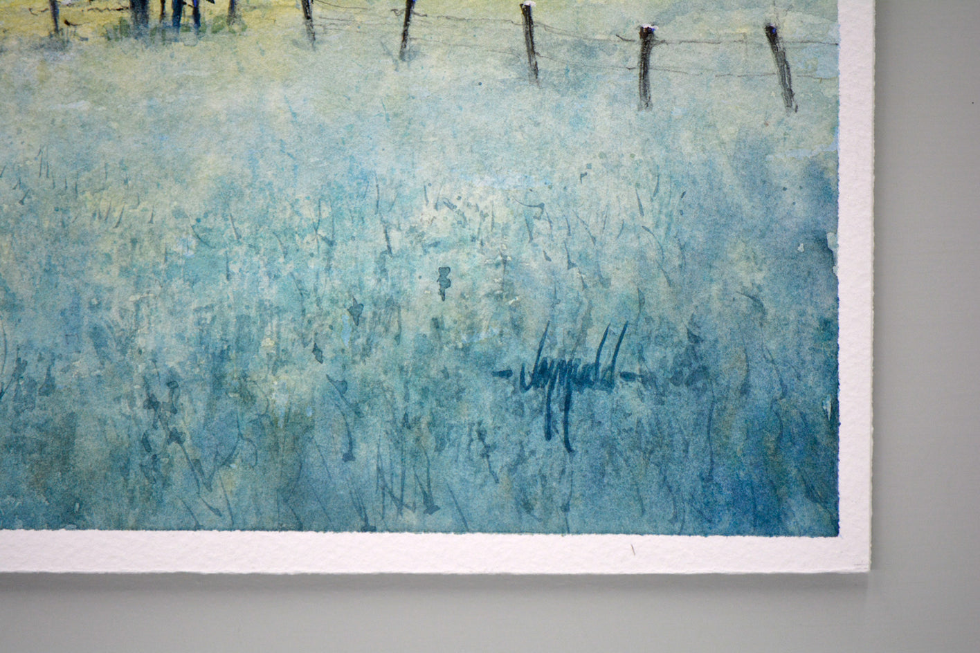 Morning Hours by Judy Mudd |  Side View of Artwork 