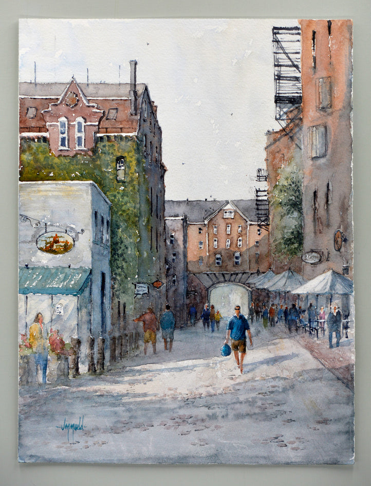 Near the Wharf by Judy Mudd |  Context View of Artwork 