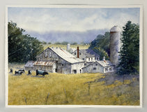 Original art for sale at UGallery.com | Paradise Farm by Judy Mudd | $1,000 | watercolor painting | 12.75' h x 16.75' w | thumbnail 3