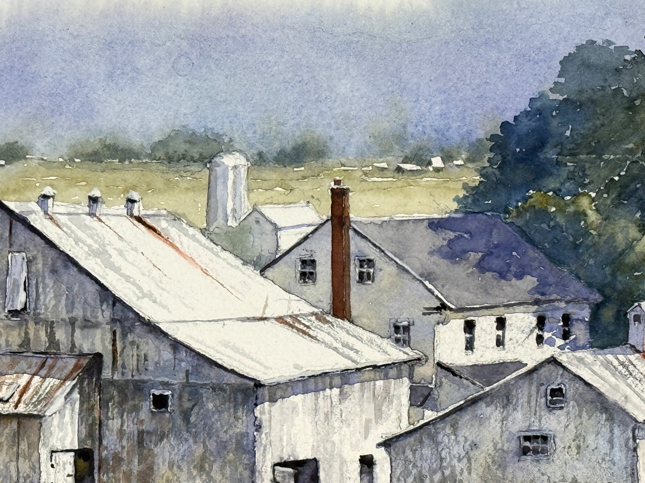 Paradise Farm by Judy Mudd |  Closeup View of Artwork 