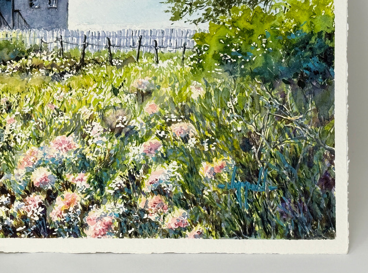 Pt. Loma Lighthouse by Judy Mudd |  Side View of Artwork 